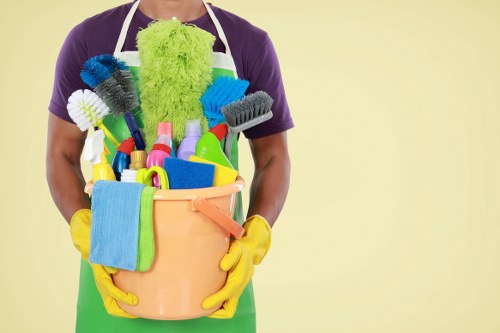 Cleaning professional preparing a service appointment document