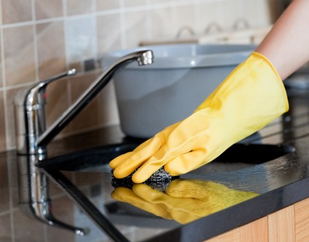Professional cleaning of a residential communal entrance in Hackney