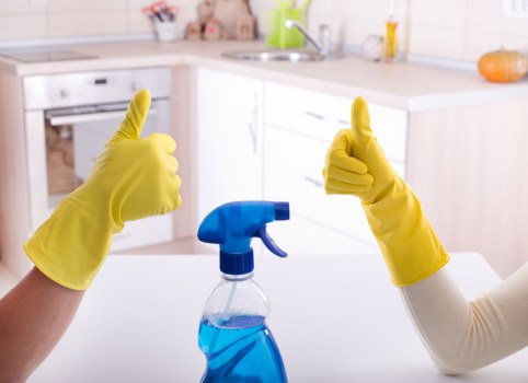 Cubic-yard estimate for a Hackney cleaner clearance job