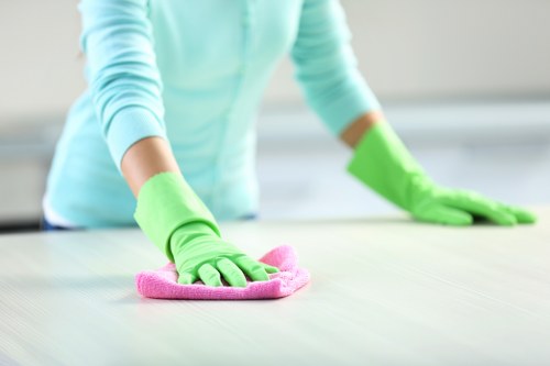 Reusable furniture and household items prepared for charity donation