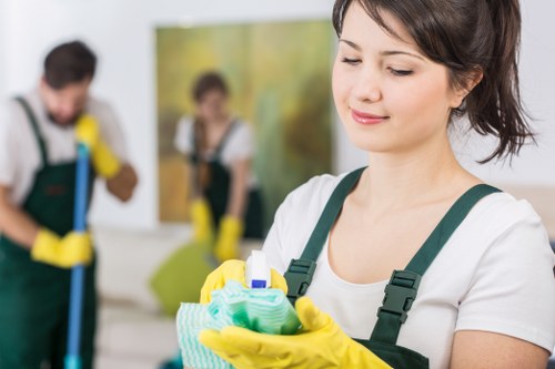 Local floor care service working in a Hackney commercial space