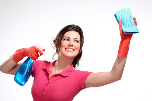 Local cleaners working in a Hackney apartment building